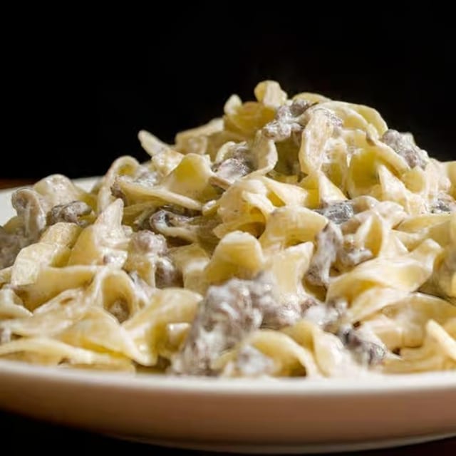Alfredo Pasta Steak.