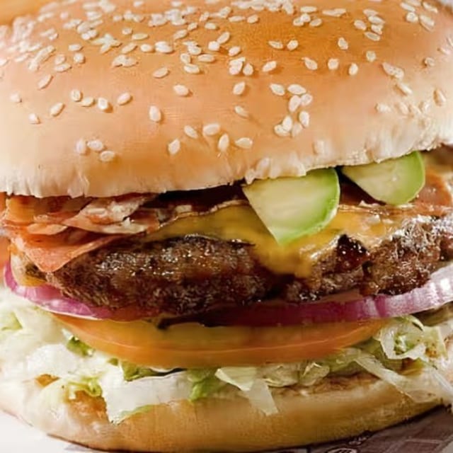 *6 Monterrey Mexican Style Burger (Chicken or Beef).