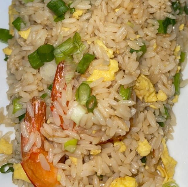 Peruvian Fried Rice Shrimp.