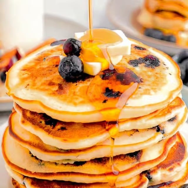 Blueberries Pancakes.