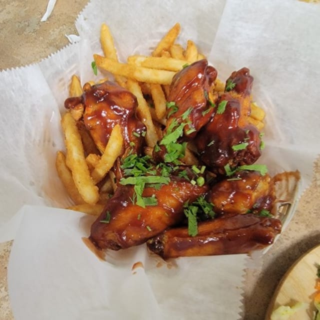 2. BBQ Sauce Wings.