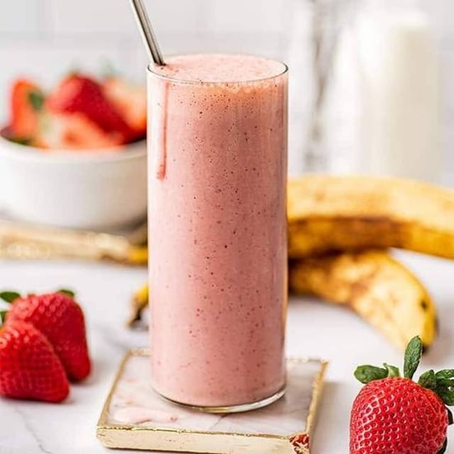 Strawberry Banana Smoothie.